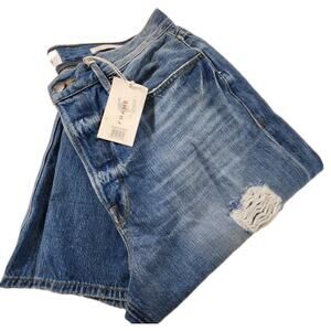 NWT Frame Women Heritage Le Original‎ High Rise Straight Cut Button Fly Jeans 31